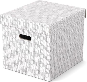 Esselte home boîte à archives, ft 32 x 36,5 x 31,5 cm, blanc, paquet de 3 pièces
