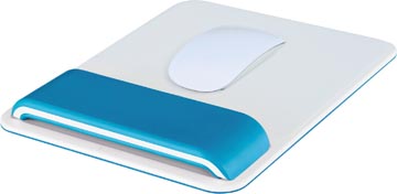 Leitz ergo wow tapis de souris avec repose-poignets réglable, bleu