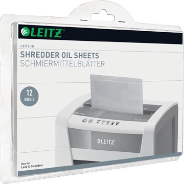 Leitz iq feuilles prélubrifiées, paquet de 12 feuilles