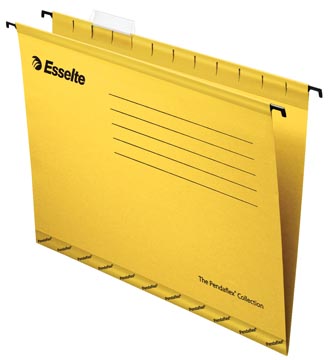 Esselte dossiers suspendus pour tiroirs pendaflex entraxe 330 mm, jaune, boîte de 25 pièces
