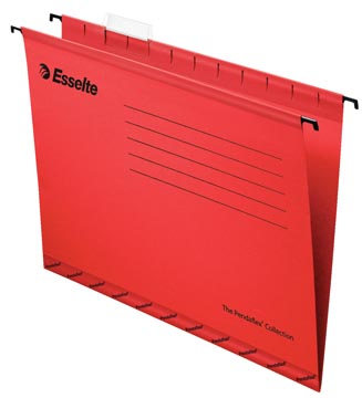 Esselte dossiers suspendus pour tiroirs pendaflex entraxe 330 mm, rouge, boite de 25 pièces