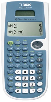 Texas calculatrice scientifique ti-30xs multiview, alimentation solaire et par piles