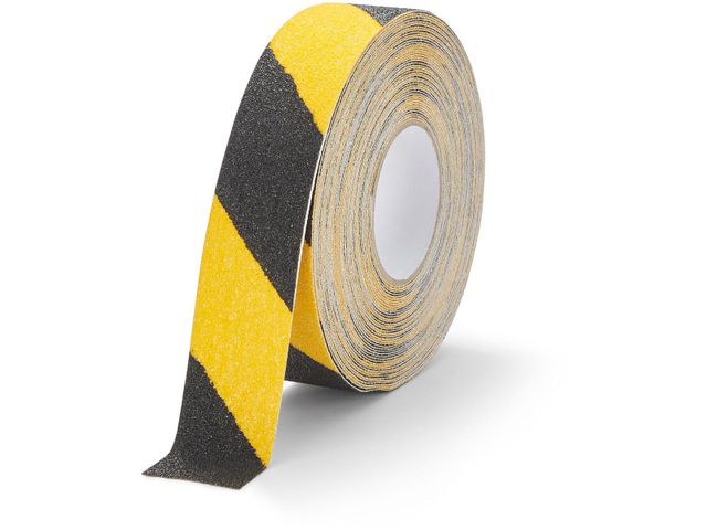 Durable duraline bande antidérapante grip+ 50 mm x 15 m, jaune/noir