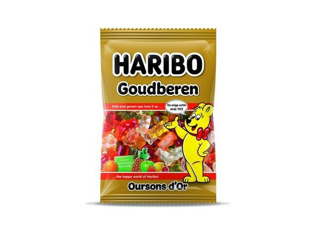 Haribo bonbons oursons d'or, sachet de 250 g