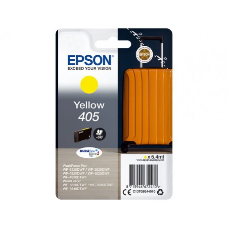 Epson cartouche d'encre 405, 300 pages, oem c13t05g44010, jaune