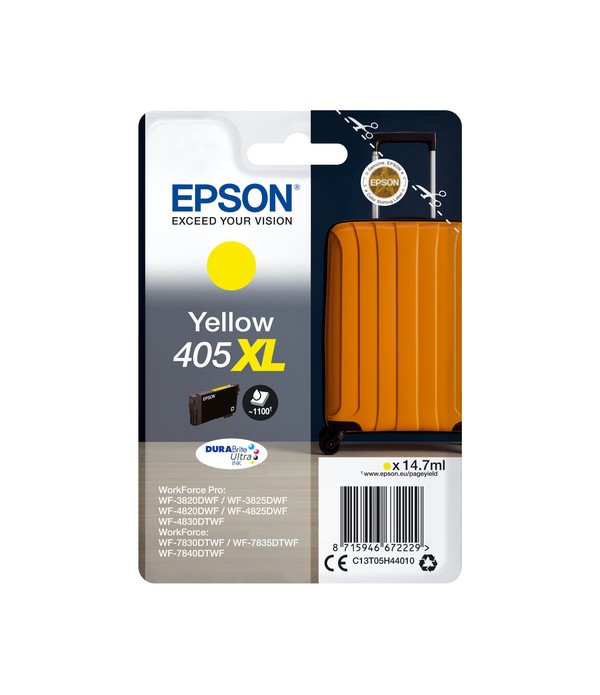 Epson cartouche d'encre 405xl, 1.100 pages, oem c13t05h44010, jaune