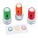 [SMIL3] Set de 3 tampons smiley Vert / Bleu / Rouge