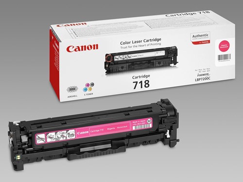 [2660B02] Canon toner 718, 2.900 pages, oem 2660b002, magenta