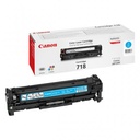 Canon toner 718, 2.900 pages, oem 2661b002, cyan