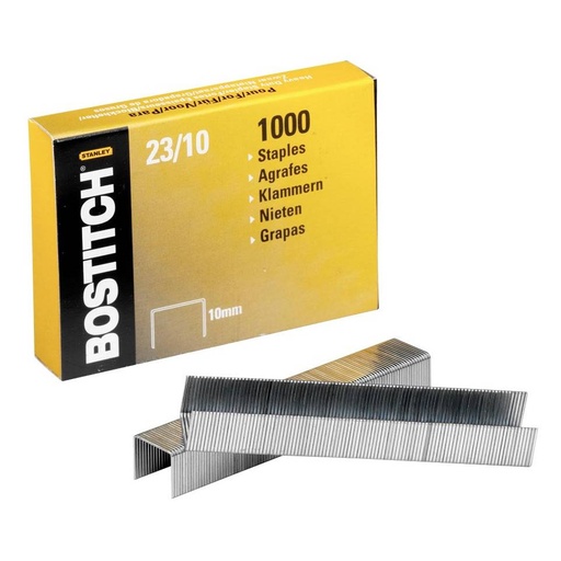 [23-10] Bostitch agrafes 23-10-1m, 10 mm, pour phd60, b310hds, hd-23l17, 00540