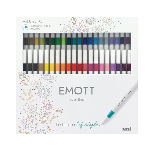 [CFPEMY/40001] Coffret de 40 feutres Emott