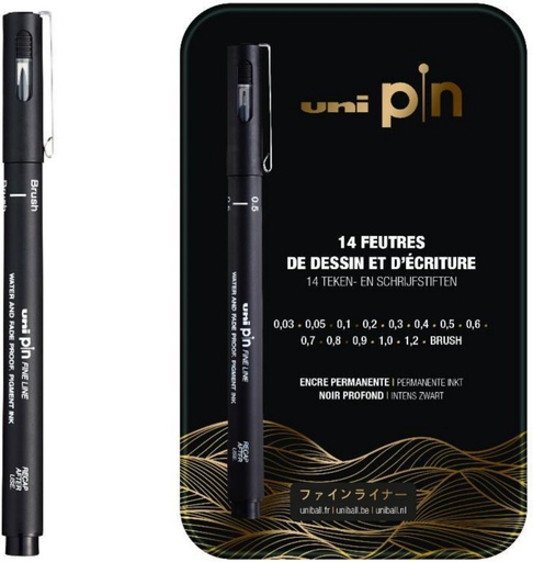 [PIN/14001] Set de 14 feutres Uni pin FA2022