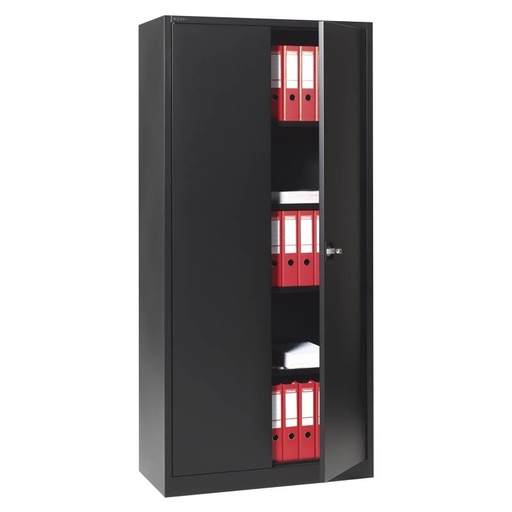 [20019] Armoire noire 2 portes h194 x l92