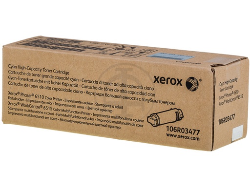 [106R03477] Xerox Phaser Toner Cyan HC 2400pages