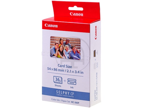 [7739A001] Papier Photo Canon Selphy + Encre 54x86mm 36 feuilles Blanche