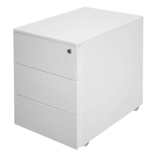 [48005-RAL9010] Caisson à tiroirs Smart mobile 3 tiroirs Blanc