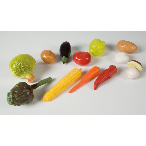 Set 12 pièces de légumes en plastique