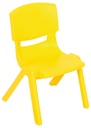 Chaise Flex Plastique 34cm Jaune