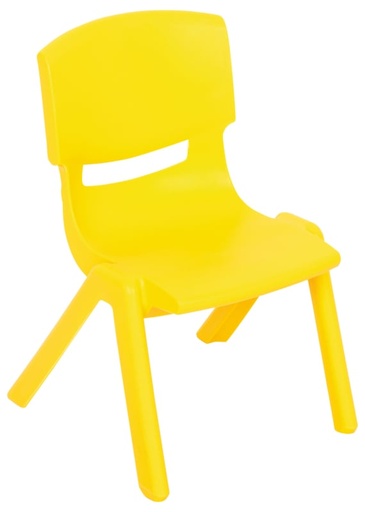 [8900010] Chaise Flex Plastique 34cm Jaune