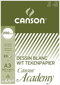 [0004087] Canson bloc de dessin academy, ft 29,7 x 42 cm (a3)