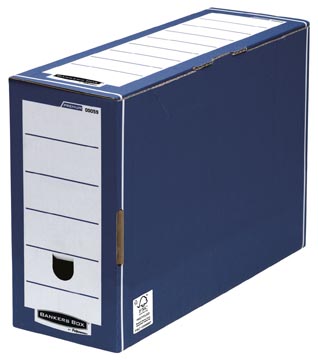 [0005905] Bankers box premium boîte archivage transfer, ft 12,7 x 25,4 x 35,9 cm, bleu