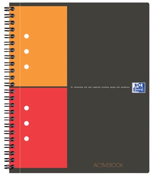 [001401] Oxford international activebook, 160 pages, ft a4+, quadrillé 5 mm