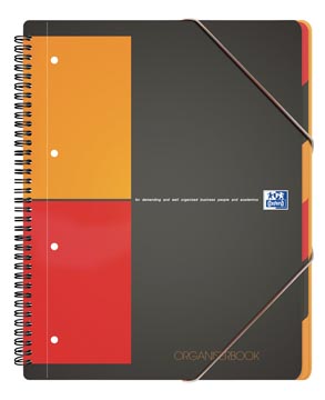 [001801] Oxford international organiserbook, 160 pages, ft a4+, quadrillé 5 mm