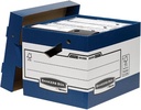 Bankers box boîte à archives, format 33,3 x 29,2 x 40,4 cm, bleu