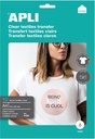 Apli t-shirt transfer paper pour textile blanc ou clair, paquet de 10 feuilles