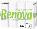 Renova Green papier toilette, 2 plis, 130 feuilles, paquet de 96 rouleaux