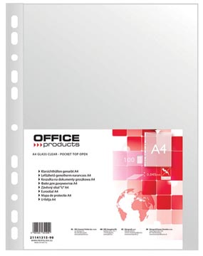 [4131590] Office products pochette perforée, A4, 45 microns, paquet de 100 pièces