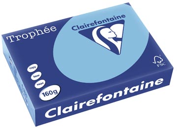 [1050PC] Clairefontaine Trophée Pastel, papier couleur, A4, 160 g, 250 feuilles, lavande