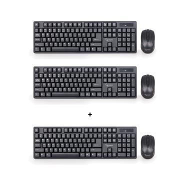 [KI46139] ACTION GEMBIRD CLAVIER ET SOURIS SANS FIL, QWERTY (Réf. GB10102) 2 + 1 GRATUIT