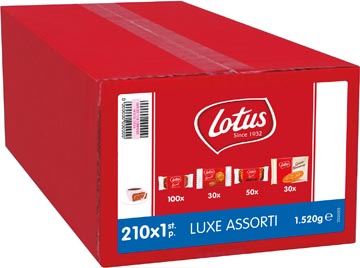 [010724] Lotus gâteaux luxe assorti, assortiment de gâteaux, boîte de 210 pièces