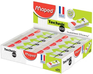 [011600] Maped gomme technic 600 boîte de 20 pièces