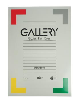 [01319] Gallery bloc de croquis, ft 29,7 x 42 cm (a3)