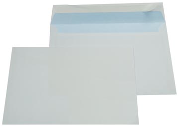 [017021] Gallery enveloppes, ft 162 x 229 mm (c5), bande adhésive, intérieur bleu