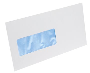 [017027] Gallery enveloppes, ft 114 x 229 mm, bande adhésive, fenêtre à gauche (ft 40 x 110 mm)