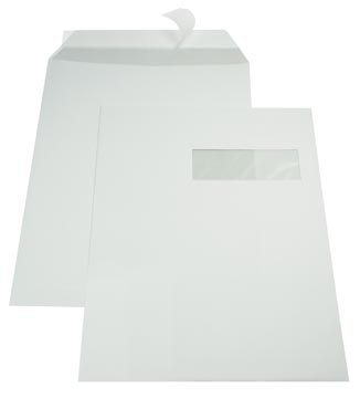 [017036] Gallery enveloppes, ft 229 x 324 mm (c4), bande adhésive, fenêtre à droite (ft 40 x 110 mm)