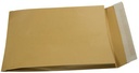 Gallery pochettes à soufflet, ft 229 x 324 x 35 mm, bande adhésive, en kraft brun, boîte de 250 pièces