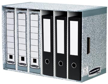 [01880BB] Fellowes module de rangement bankers box avec 6 cases, ft 40 x 29 x 58 cm