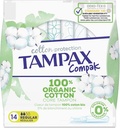 Tampax cotton regular tampons, paquet de 14 pièces
