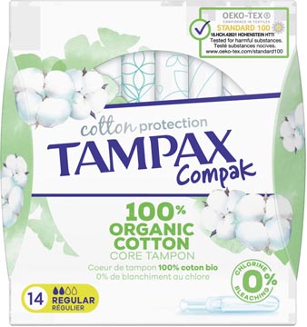 [0235942] Tampax cotton regular tampons, paquet de 14 pièces