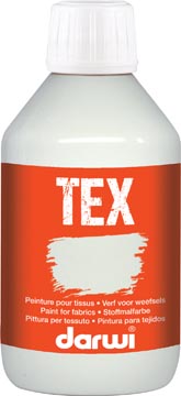 [0250010] Darwi peinture textile tex, 250 ml, blanc