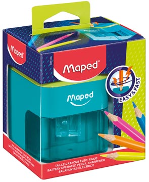 [027330] Maped taille-crayon électrique avec piles, en boîte distributrice