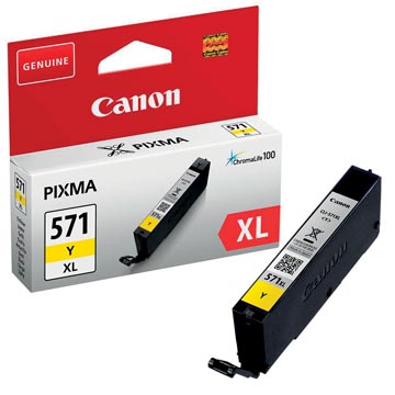 [0334C01] Canon cartouche d'encre cli-571xl, 715 pages, oem 0334c001, jaune