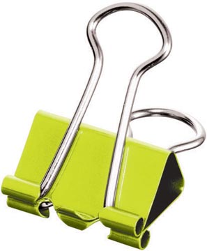 [036102] Maped clip foldback taille petite, 19 mm en boîte distributrice, 10 pièces: vert, bleu, violet, jaune,...