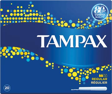 [0362913] Tampax regular tampons avec applicateur, paquet de 20 pièces