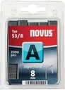 Novus agrafes a 53/8 super hard, boîte de 2000 agrafes