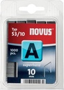 Novus agrafes a 53/10 super hard, boîte de 1000 agrafes
